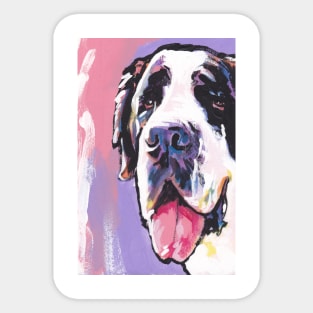 Saint St. Bernard Bright colorful pop dog art Sticker